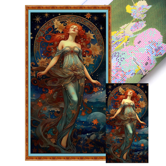 Goddess - 11CT Stamped Cross Stitch 50*90CM