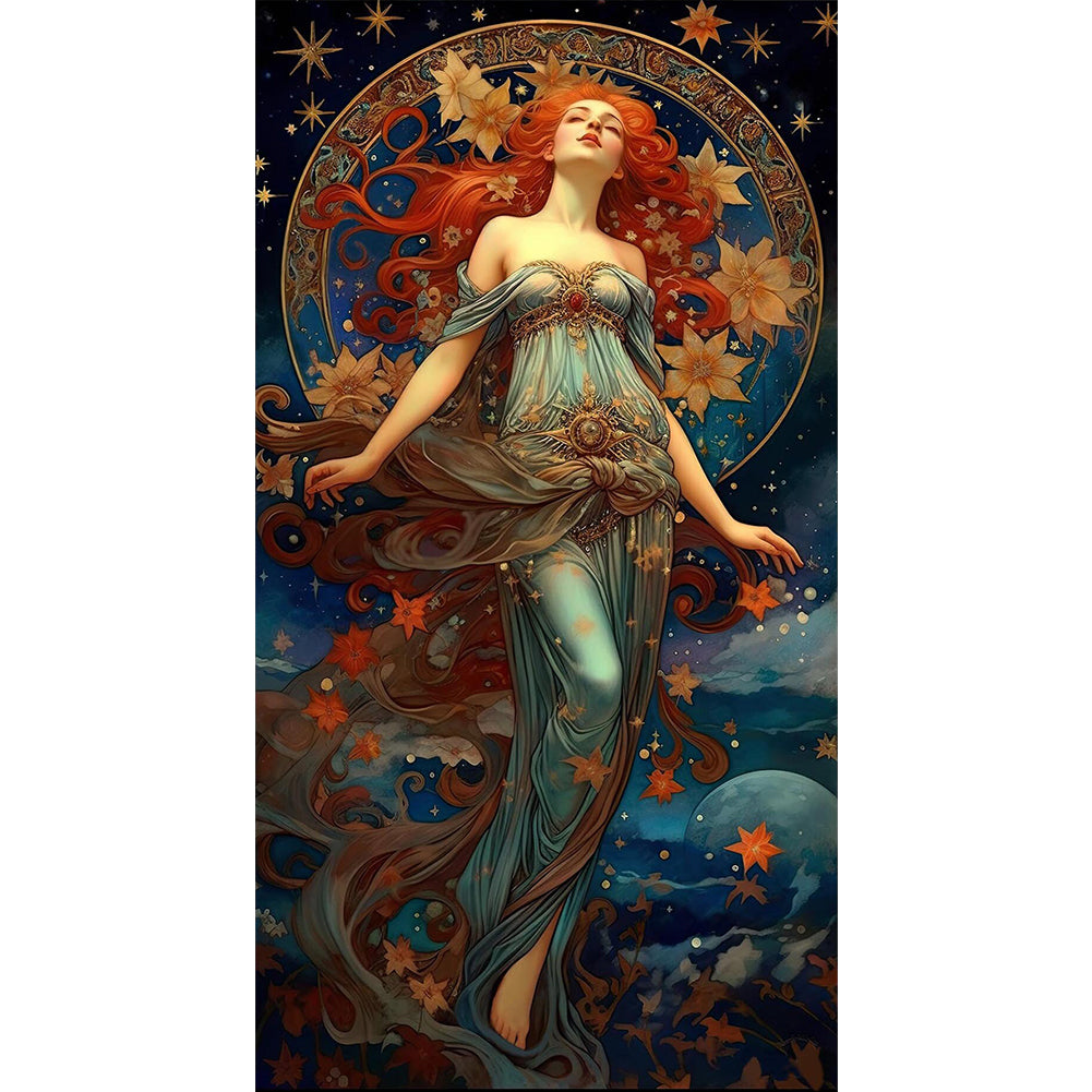 Goddess - 11CT Stamped Cross Stitch 50*90CM
