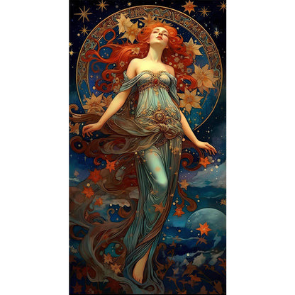 Goddess - 11CT Stamped Cross Stitch 50*90CM