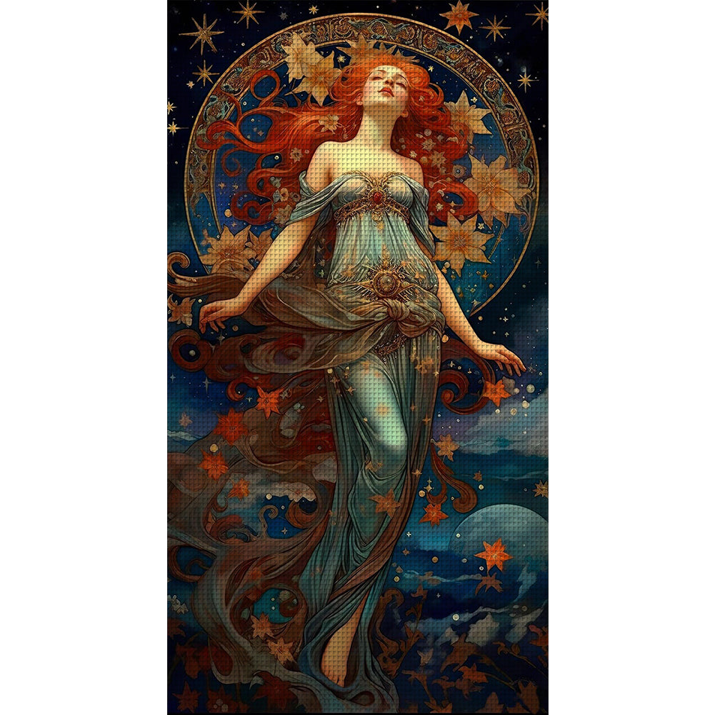 Goddess - 11CT Stamped Cross Stitch 50*90CM