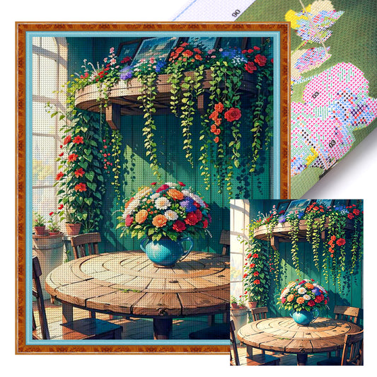 Cabana Restaurant - 14CT Stamped Cross Stitch 40*50CM