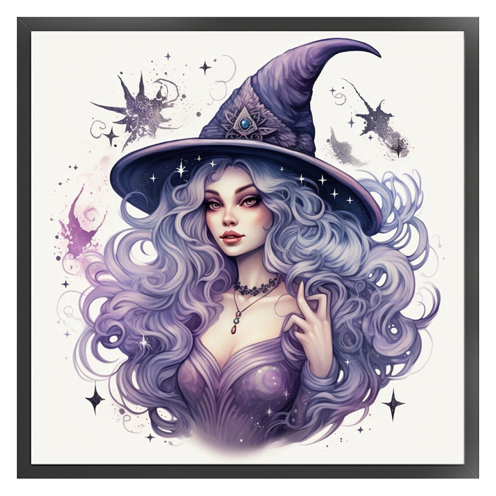 Witch - 11CT Stamped Cross Stitch 50*50CM