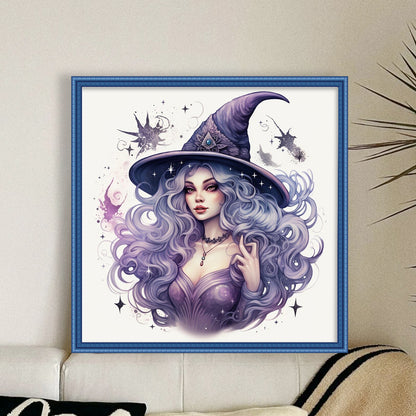 Witch - 11CT Stamped Cross Stitch 50*50CM