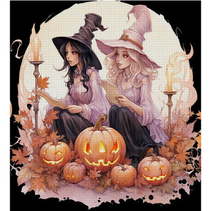 Halloween Witch - 11CT Stamped Cross Stitch 50*55CM