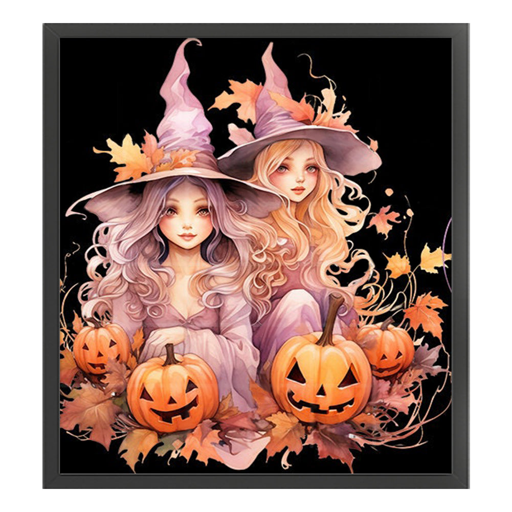 Halloween Witch - 11CT Stamped Cross Stitch 50*55CM