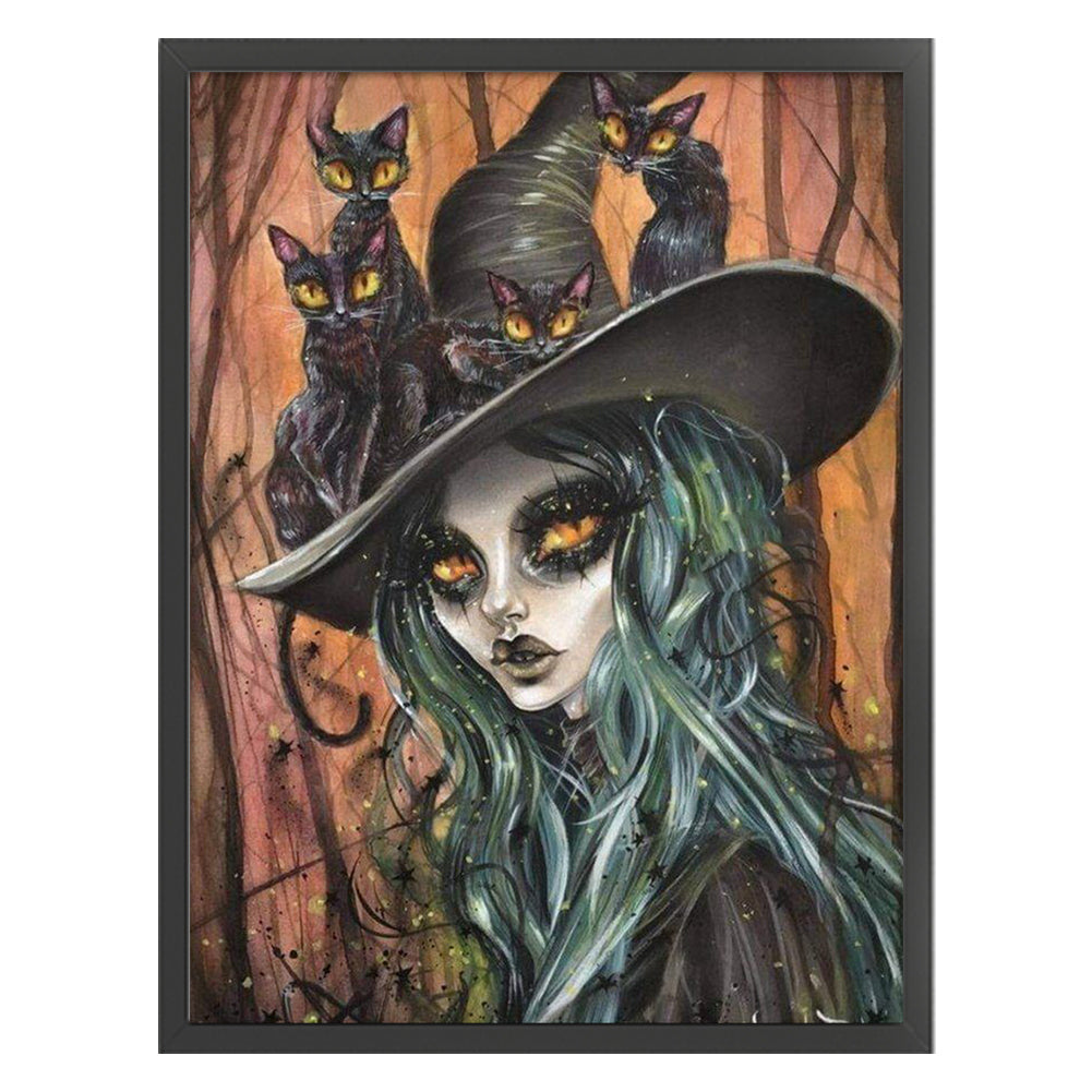 Witch - 11CT Stamped Cross Stitch 50*65CM
