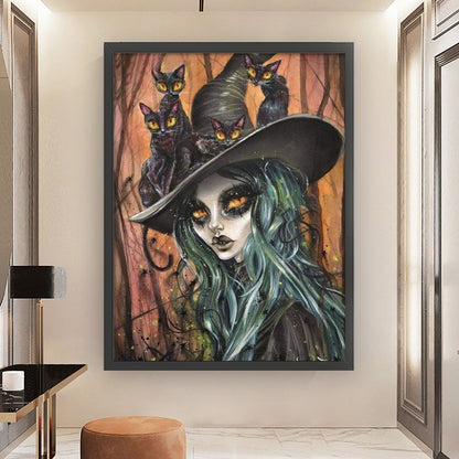 Witch - 11CT Stamped Cross Stitch 50*65CM