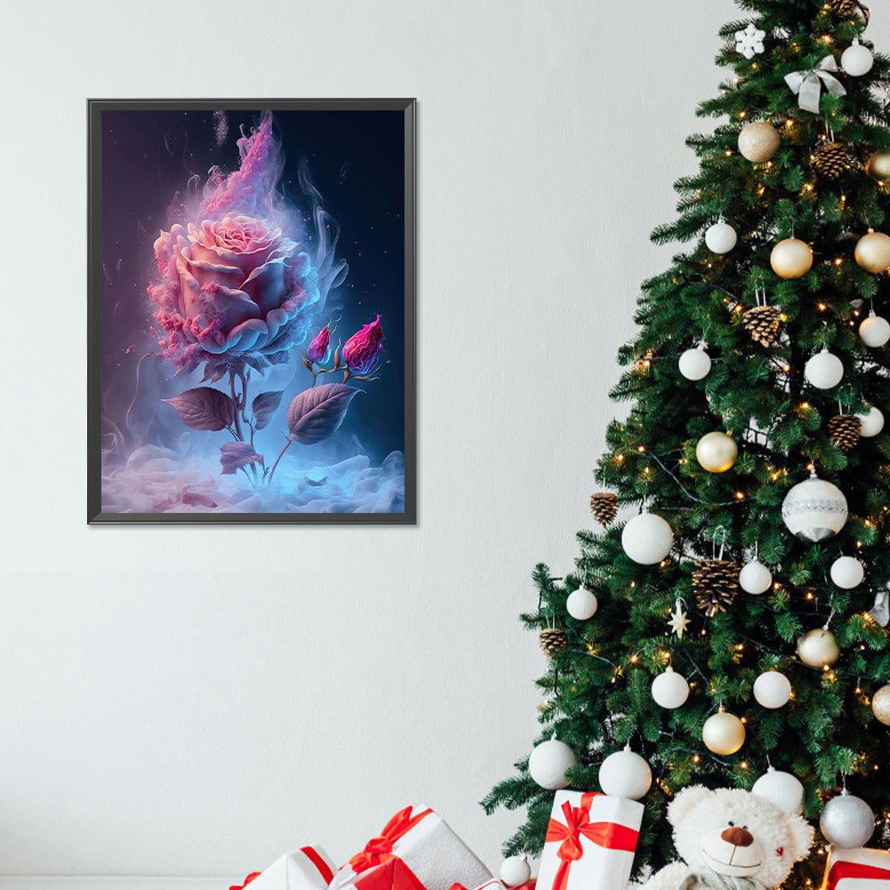 Smoke Rose - Full Round Drill Diamond Painting 30*40CM