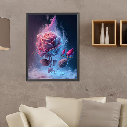 Smoke Rose - Full Round Drill Diamond Painting 30*40CM