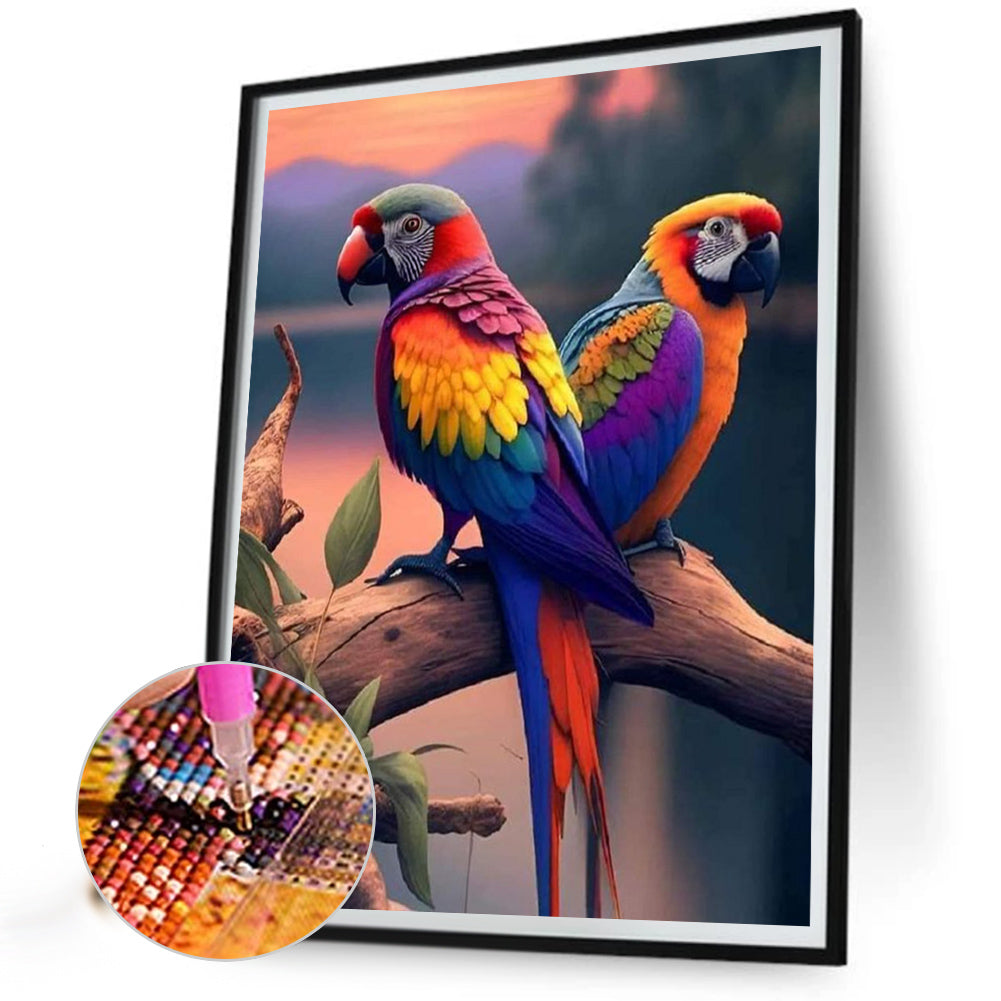 Parrot - Full Square Drill Diamond Painting 30*40CM