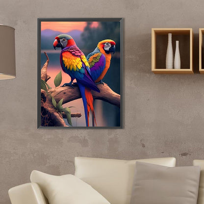 Parrot - Full Square Drill Diamond Painting 30*40CM