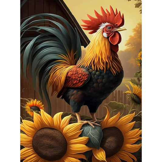 Rooster - Full Round Drill Diamond Painting 30*40CM