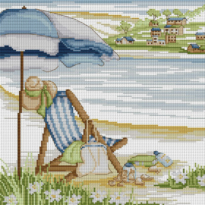 Free Time - 14CT Stamped Cross Stitch 33*33CM