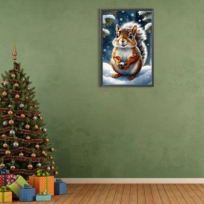 Squirrel - Full Round Drill Diamond Painting 40*60CM