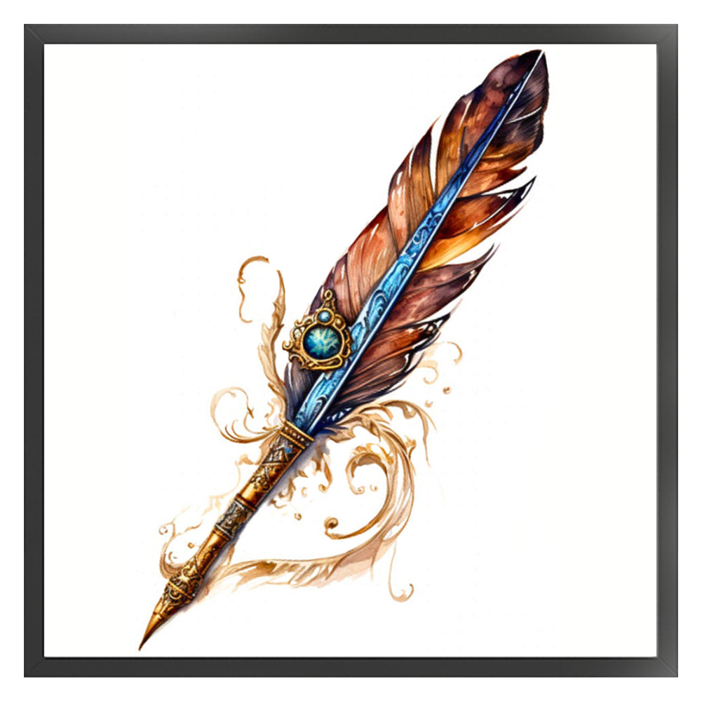 Quill Pen - 11CT Stamped Cross Stitch 50*50CM