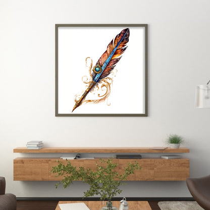 Quill Pen - 11CT Stamped Cross Stitch 50*50CM