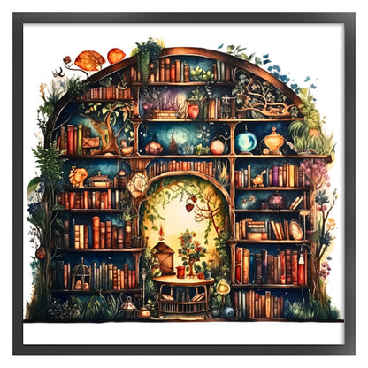 Bookstore - 11CT Stamped Cross Stitch 60*60CM