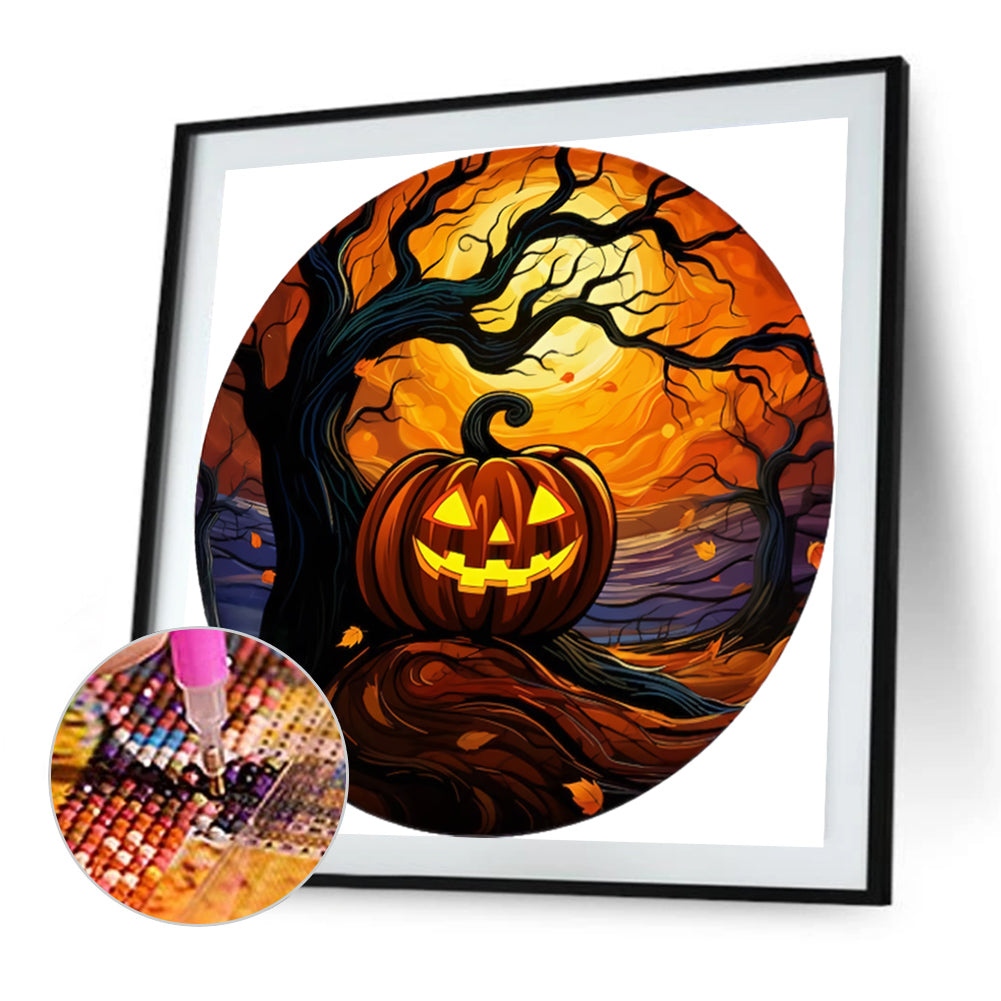 Jack O Lantern - Full AB Drill Round Diamond Painting 30*30CM