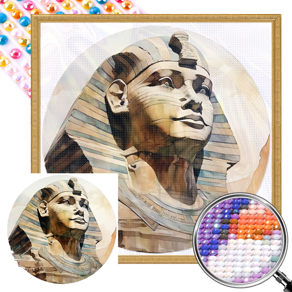 Sphinx - Full AB Drill Round Diamond Painting 30*30CM