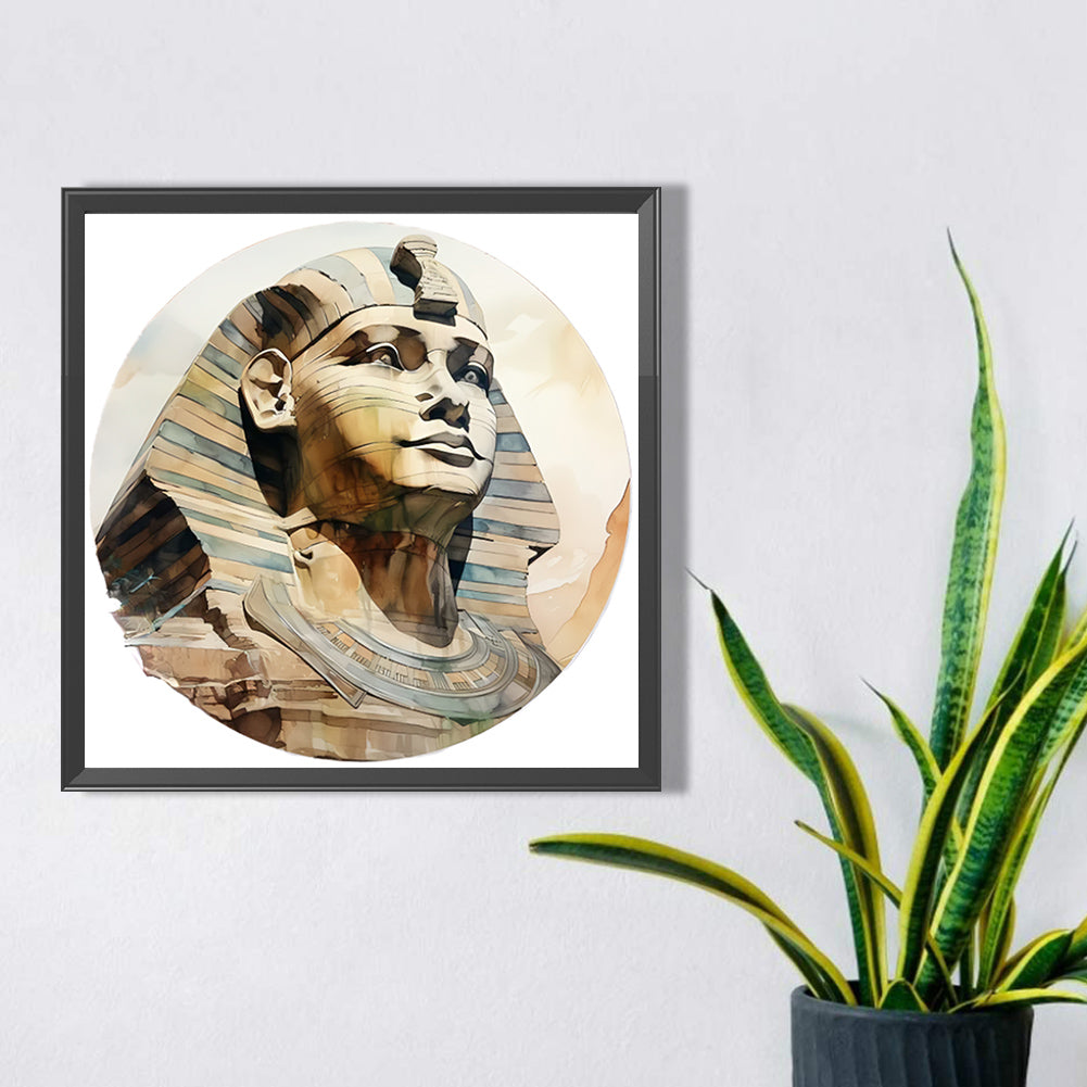 Sphinx - Full AB Drill Round Diamond Painting 30*30CM