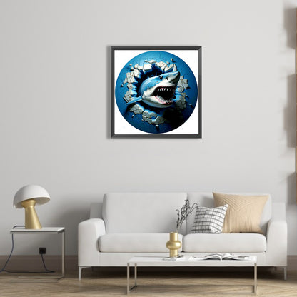 Whale - Full AB Drill Round Diamond Painting 30*30CM