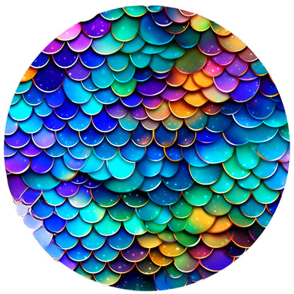 Mermaid Scales - Full AB Drill Round Diamond Painting 30*30CM