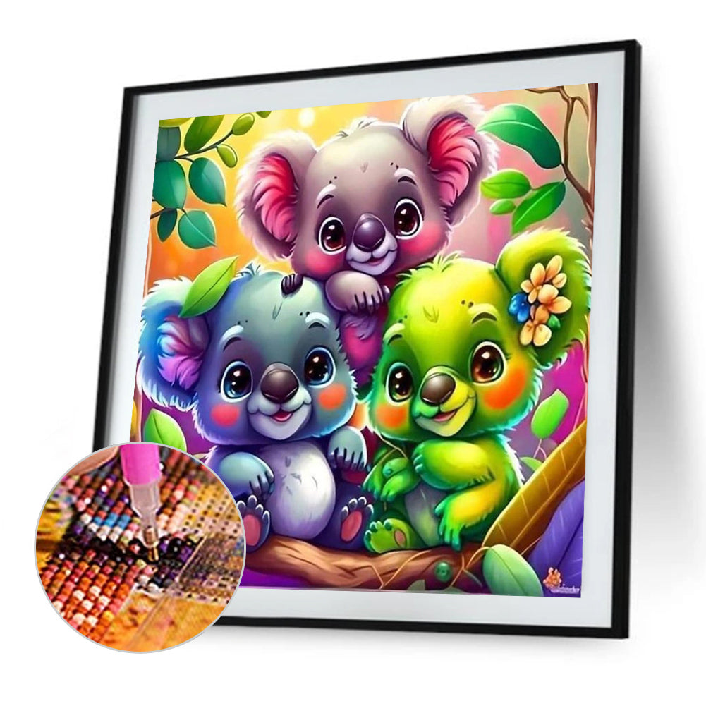 Raccoon - Full AB Drill Round Diamond Painting 40*40CM