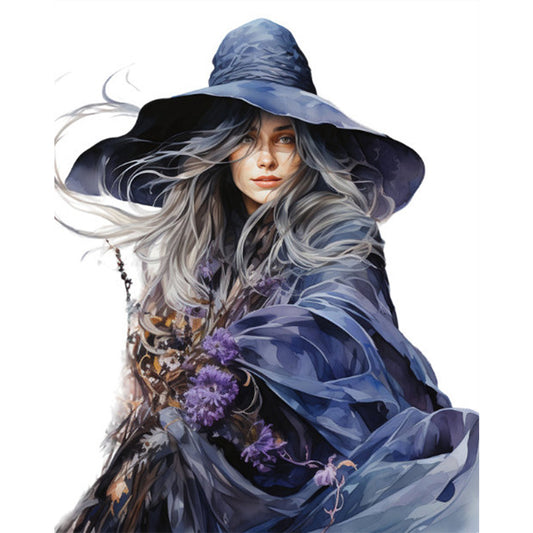 Witch - 11CT Stamped Cross Stitch 50*60CM