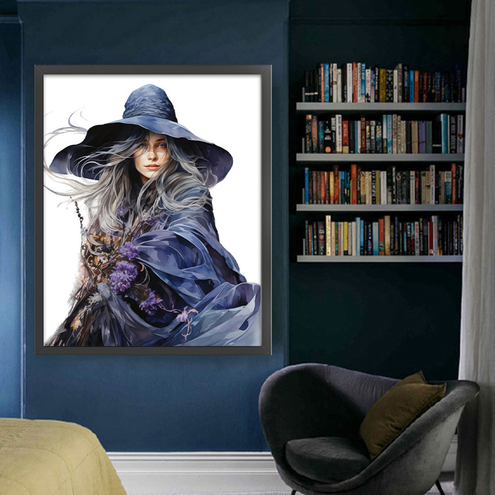 Witch - 11CT Stamped Cross Stitch 50*60CM