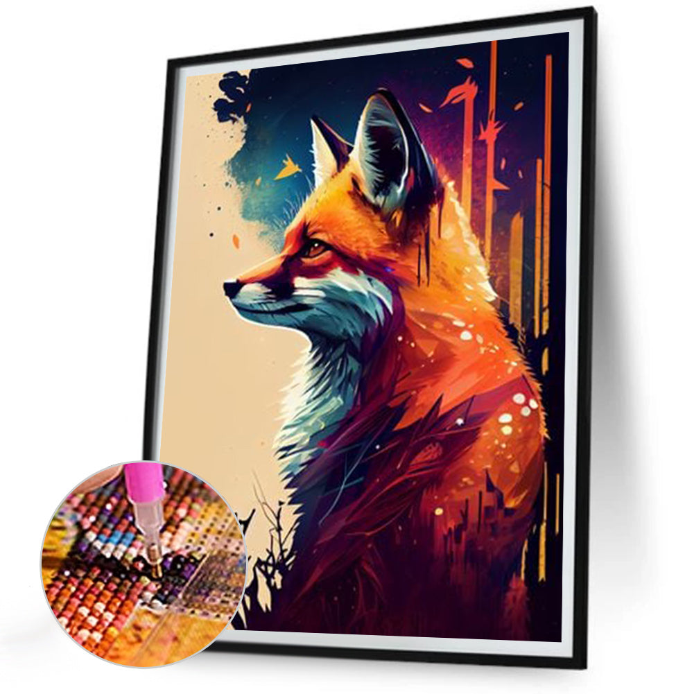 Fox - Full Round Drill Diamond Painting 30*40CM