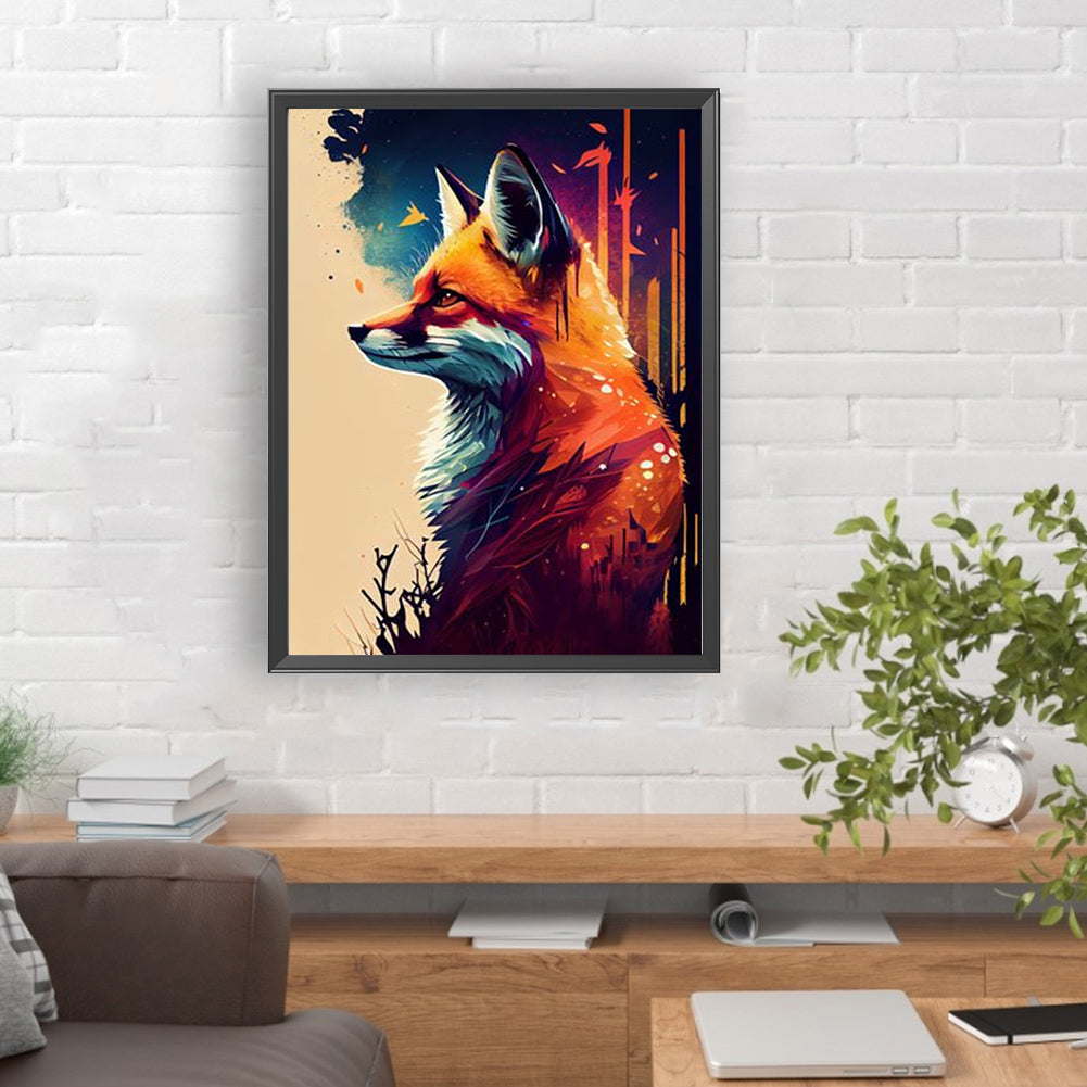 Fox - Full Round Drill Diamond Painting 30*40CM