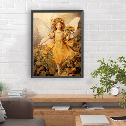 Girl - Full Round Drill Diamond Painting 30*40CM