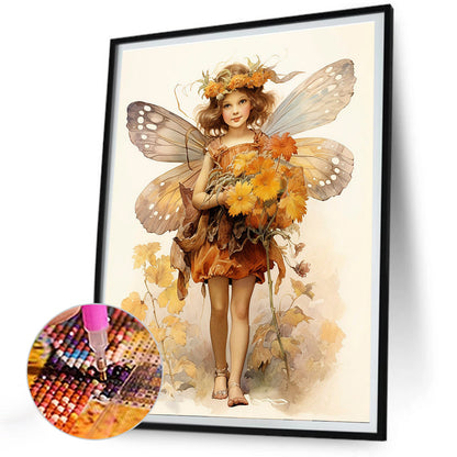 Girl - Full Round Drill Diamond Painting 30*40CM