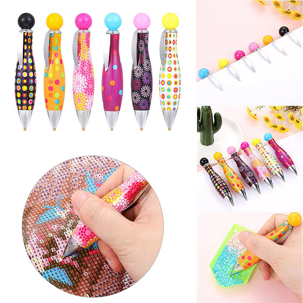 6PCS Rhinestone Picker Quick Point Pen Diamond Art Pens for Nail Art Rhinestones