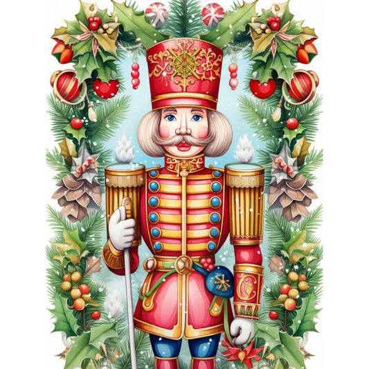 Nutcracker Soldiers - Full Round Drill Diamond Painting 30*40CM
