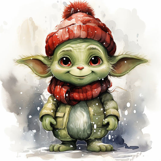 Little Yoda - Full Round Drill Diamond Painting 30*30CM