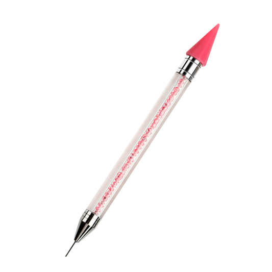 Diamond Art Pens Double Heads with Wax for Nail Art Rhinestones (Pink)