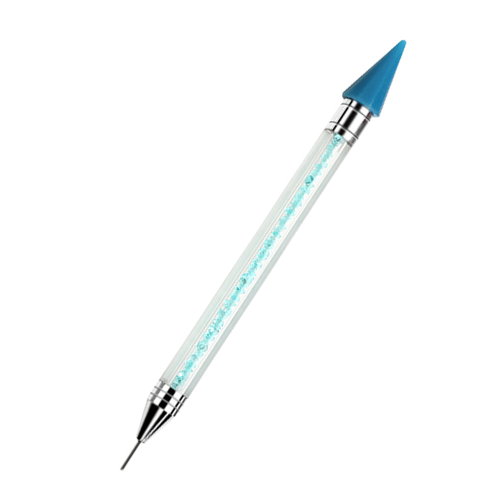 Diamond Art Pens Double Heads with Wax for Nail Art Rhinestones (Blue)