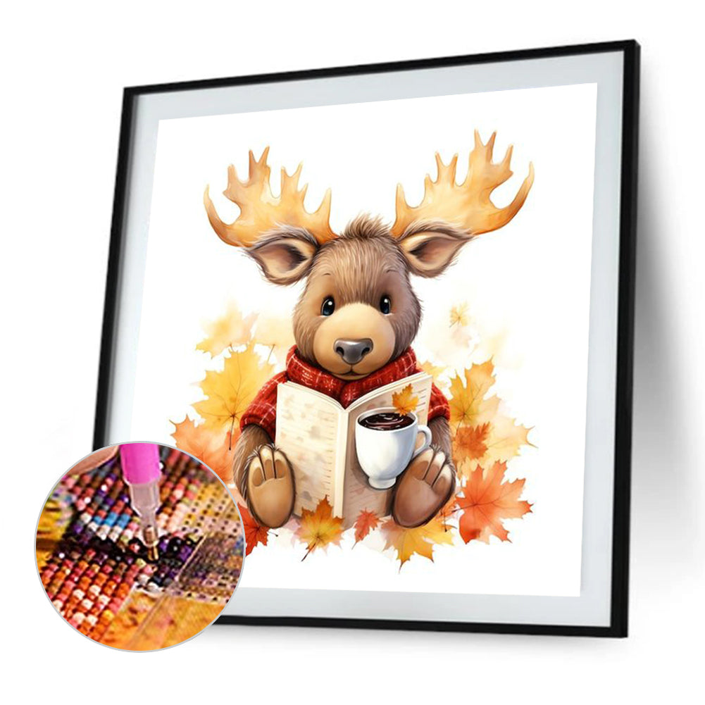 Autumn Animal Cup - Full Square Drill Diamond Painting 30*30CM