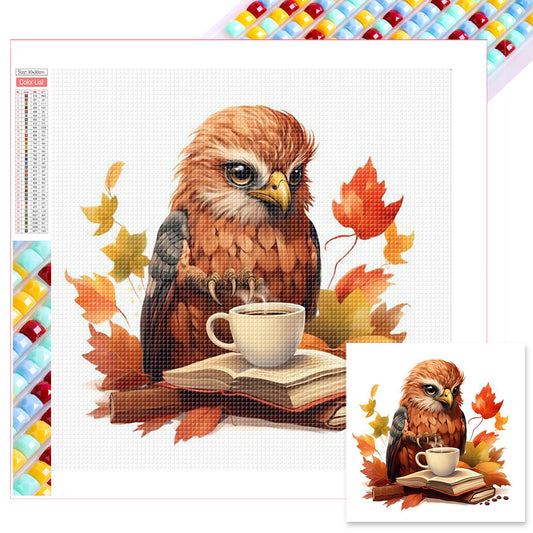 Autumn Animal Cup - Full Square Drill Diamond Painting 30*30CM