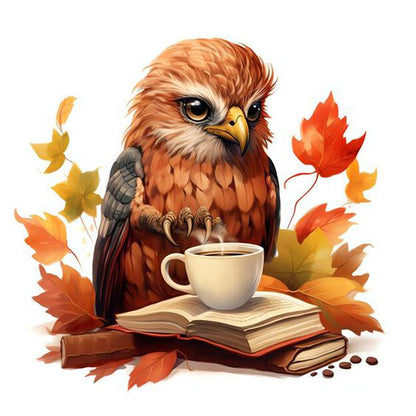 Autumn Animal Cup - Full Square Drill Diamond Painting 30*30CM