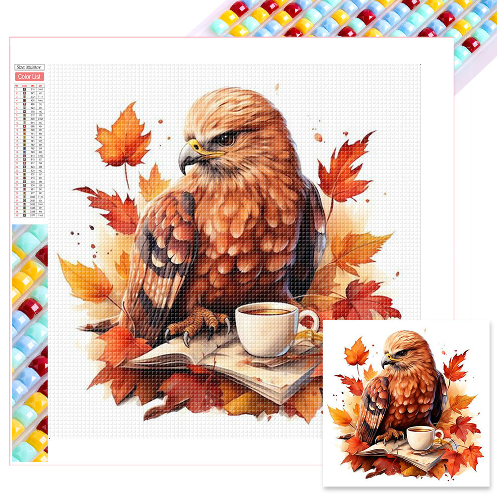 Autumn Animal Cup - Full Square Drill Diamond Painting 30*30CM