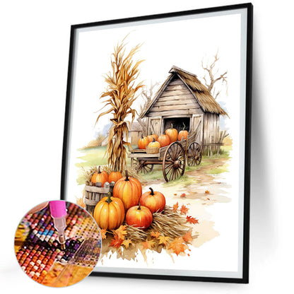 Autumn Landscape - Full Square Drill Diamond Painting 30*40CM