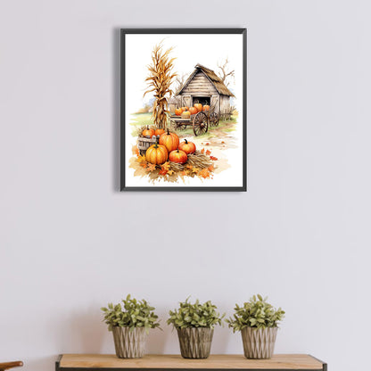 Autumn Landscape - Full Square Drill Diamond Painting 30*40CM