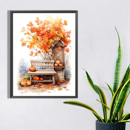 Autumn Landscape - Full Square Drill Diamond Painting 30*40CM