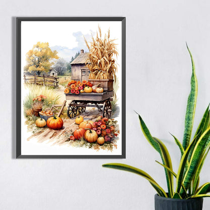 Autumn Landscape - Full Square Drill Diamond Painting 30*40CM