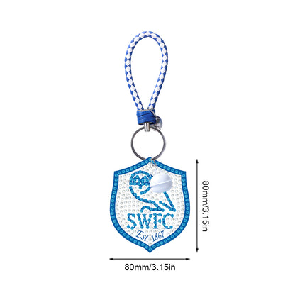 Double Sided Special Shape Diamond Painting Keychain (Sheffield Wednesday Team)