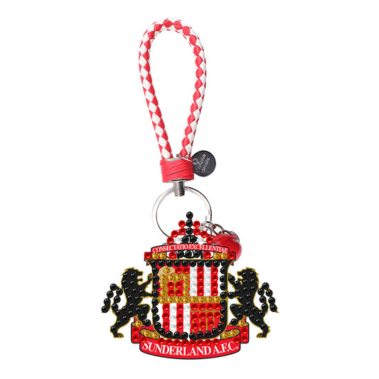 Double Sided Special Shape Diamond Painting Keychain (Sunderland F.C.)