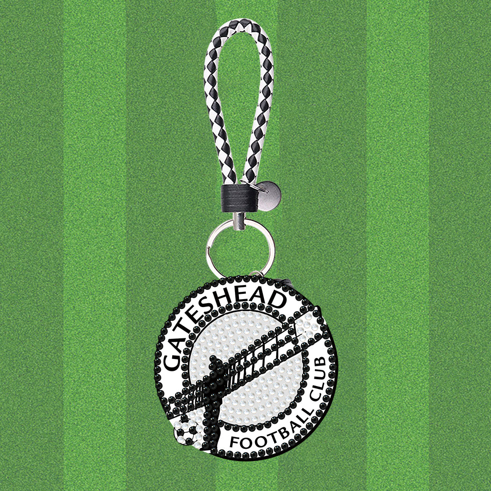 Double Sided Special Shape Diamond Painting Keychain (Gateshead F.C.)