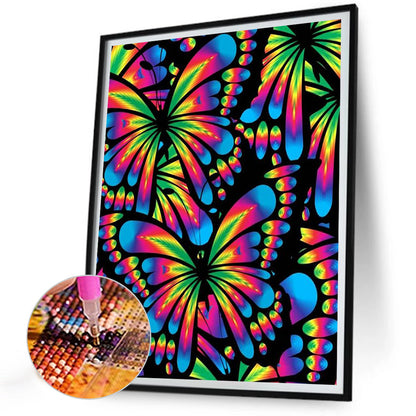 Extreme Color Butterfly - Full Round Drill Diamond Painting 30*40CM